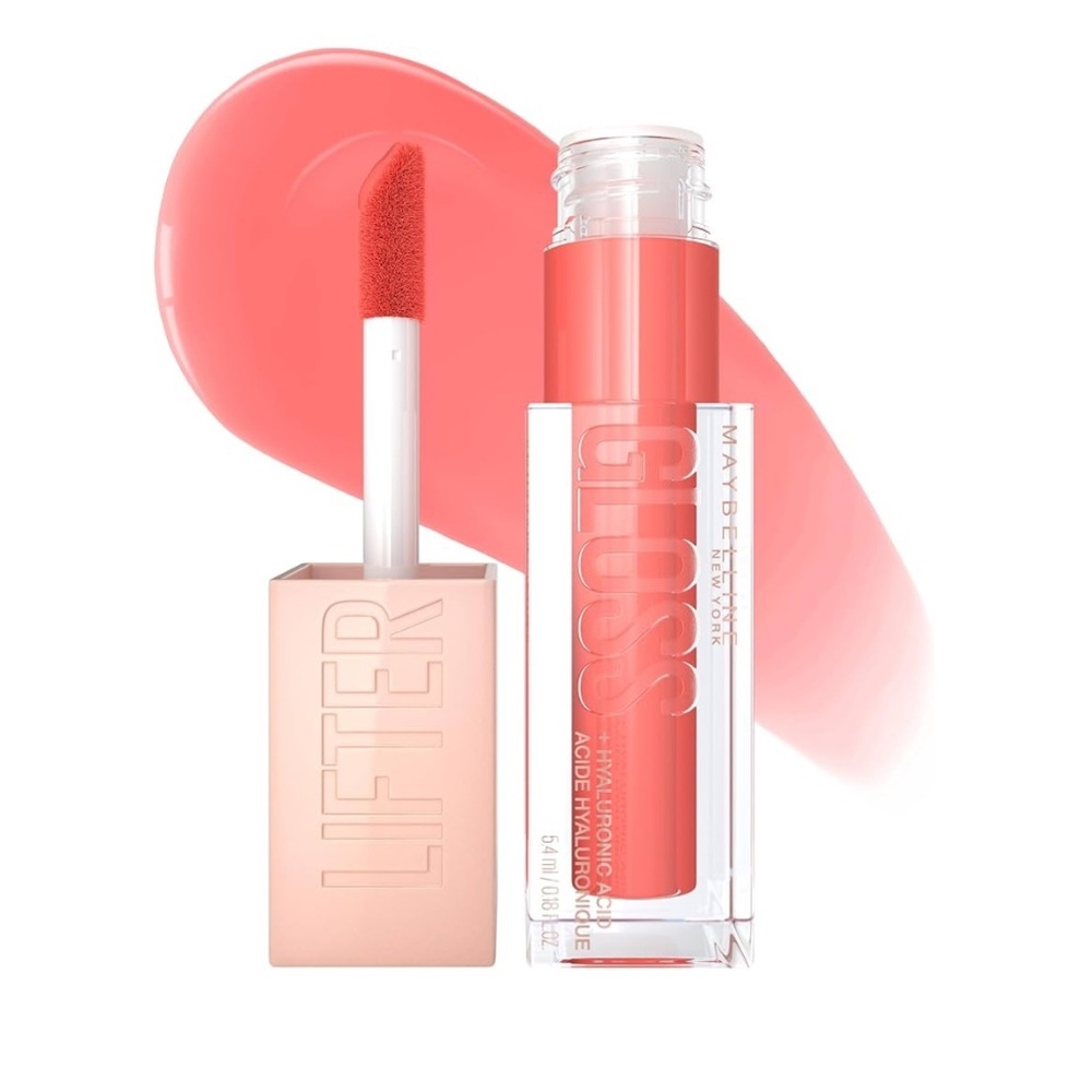 Maybelline Lifter Gloss, with Hyaluronic Acid, Peach Ring, Sheer Peach